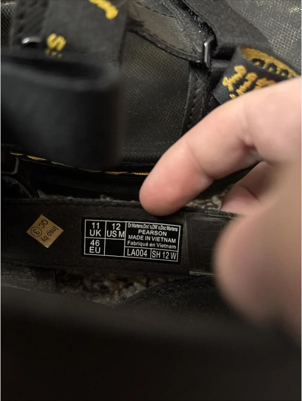 Dr. Martens Pearson Sandals Men's Size 12 Black Fisherman AirWair Strap Platform
